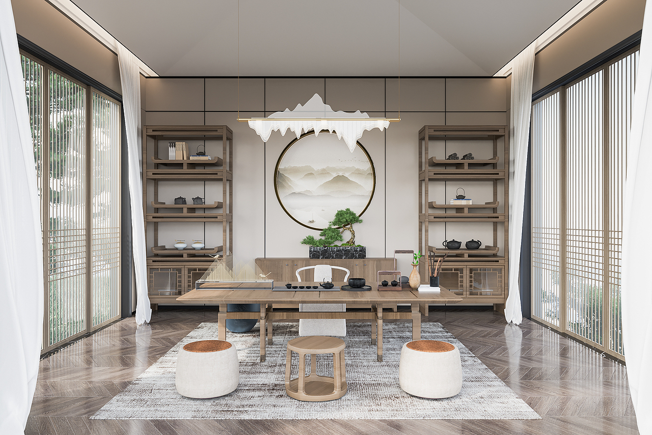 现代客厅-水滴工作室出品