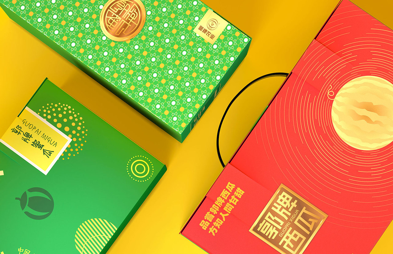 郭牌西瓜x蜜瓜包装设计 农产品设计_星匠品牌设计-站酷zcool