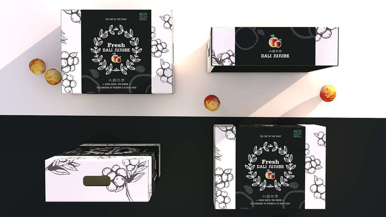 水果包装（大荔冬枣）（图ZMTQ3MTIyNjU2） - 包装 - 站酷设计师Super黄原创素材 - 站酷ZCOOL