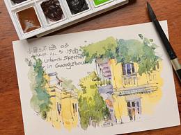 水彩明信片系列