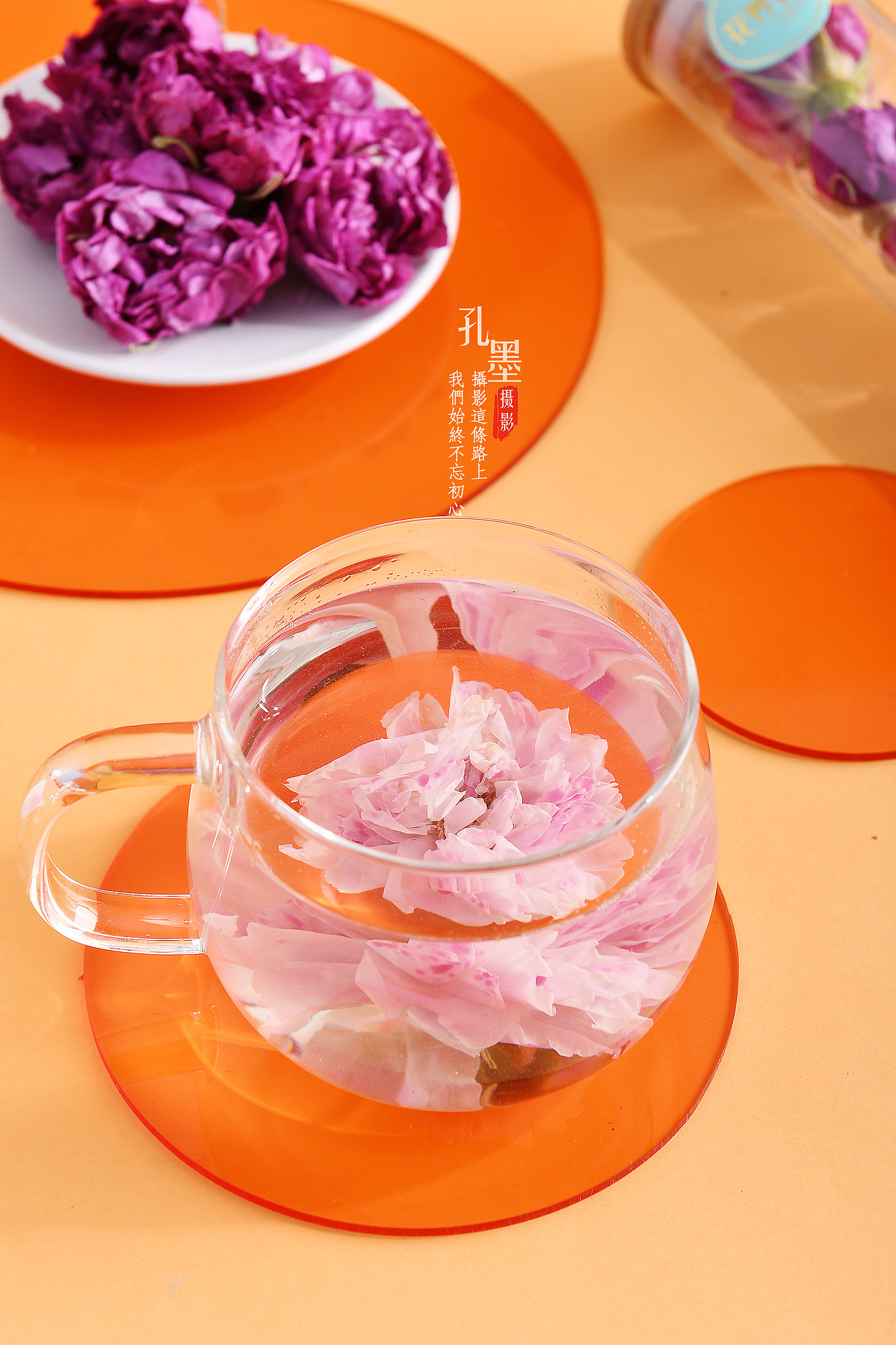 玫瑰花茶产品拍摄