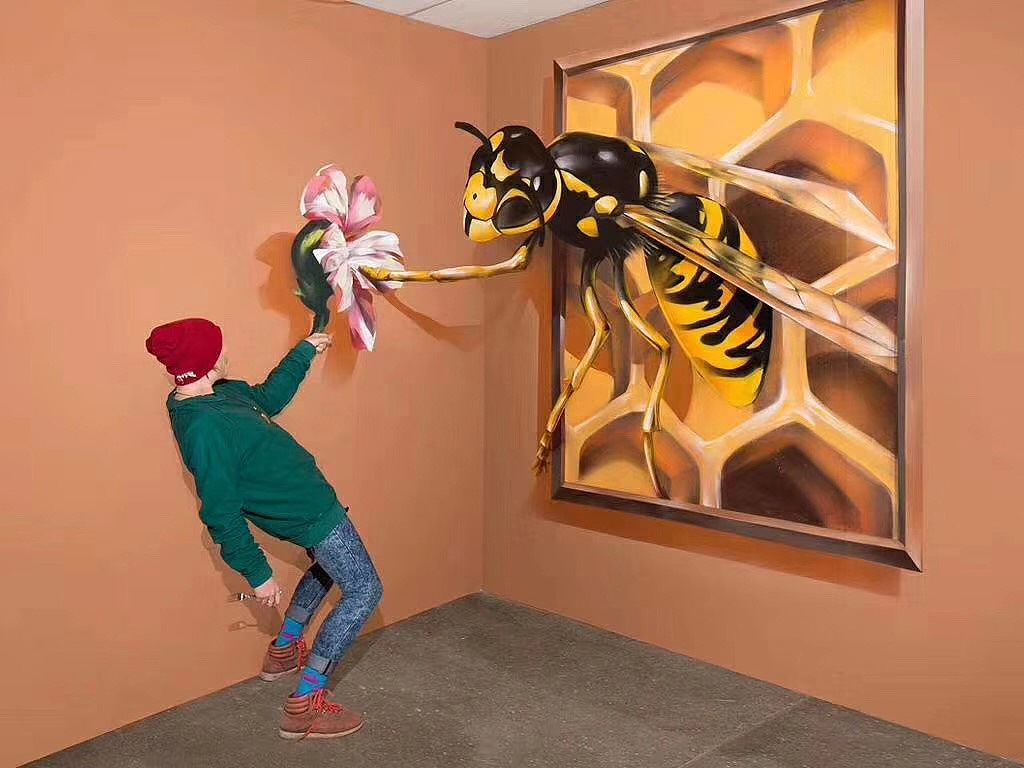 墙体彩绘互动3d创意彩绘