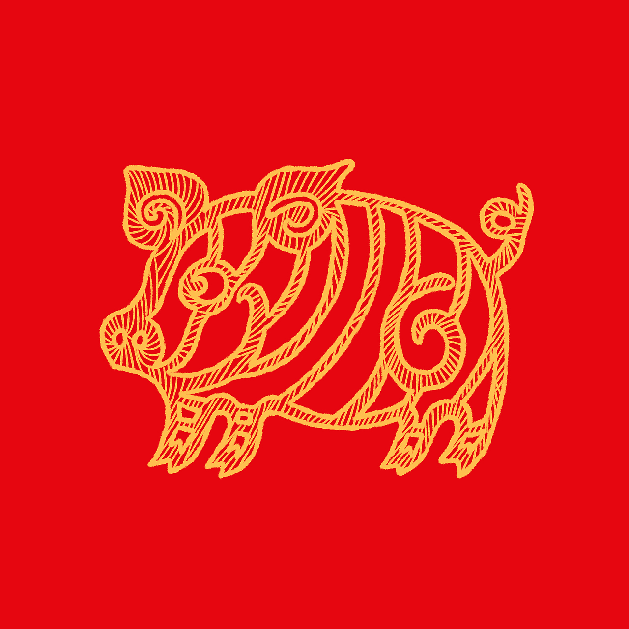 猪年快到啦（图ZMTI5MTMzMTM2） - 艺术插画 - 站酷设计师杜小米原创素材 - 站酷ZCOOL