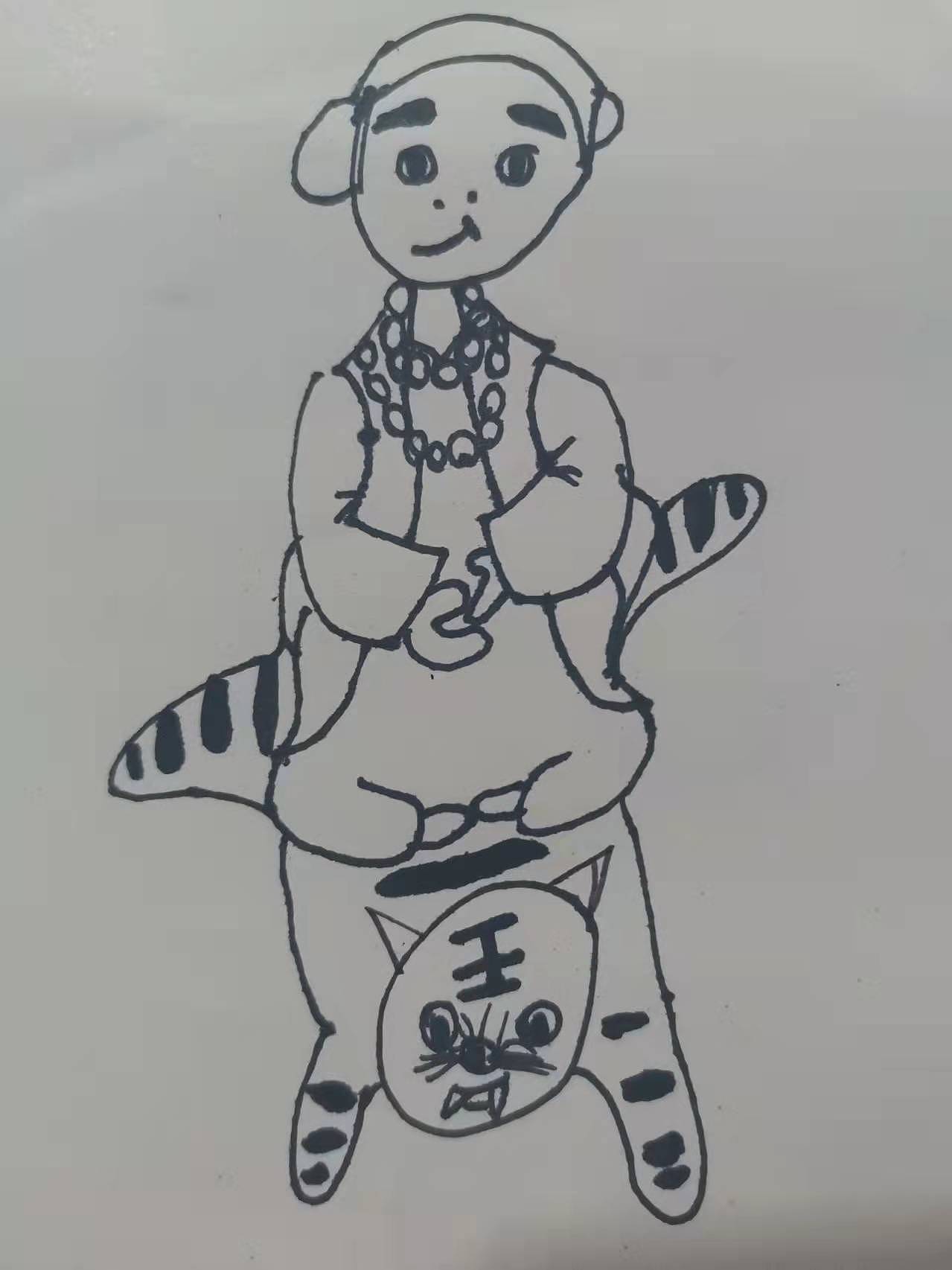 带着小妖去赶集---一禅系列作品同人创作大赛线稿