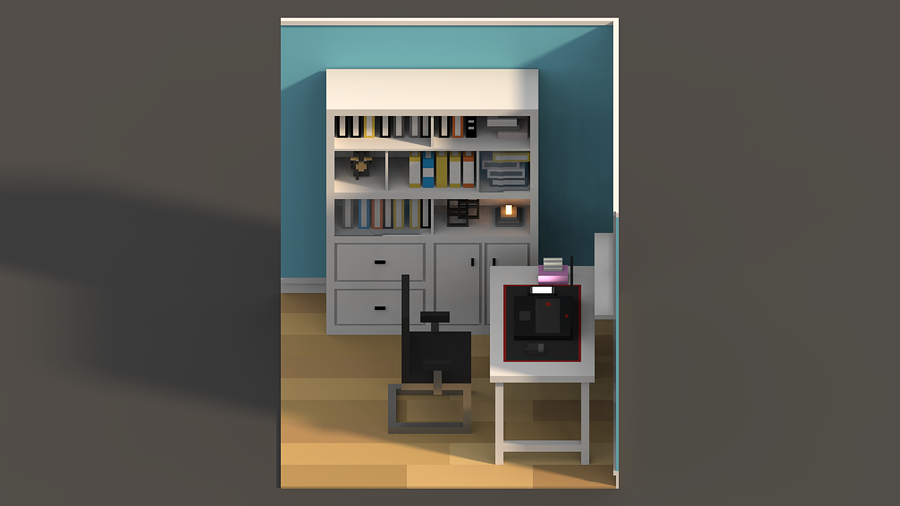 体素作品（临摹）（图ZMjQ0NTk2MjA0） - 建筑/空间 - 站酷设计师莫伊拉手刹原创素材 - 站酷ZCOOL