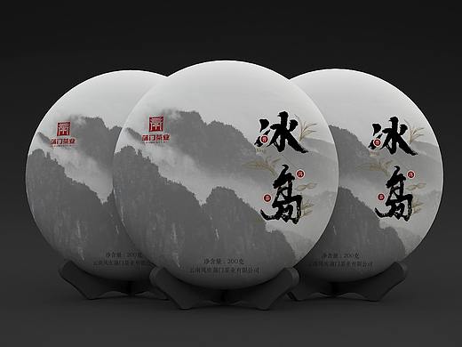 蒲门红茶名山头绵纸茶饼包装设计