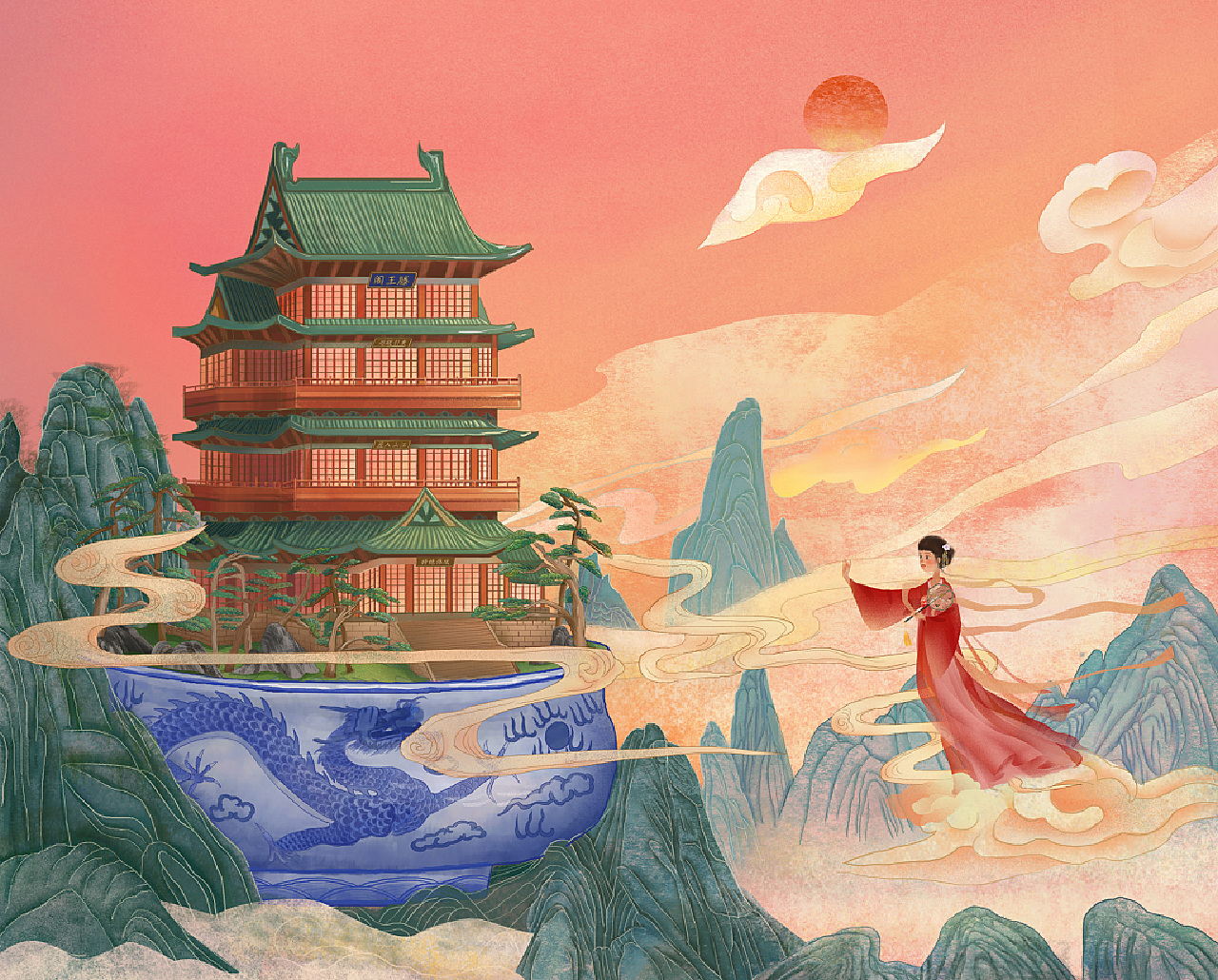 江西× 年货大礼包|插画|商业插画|苹子cc_原创作品-站酷zcool