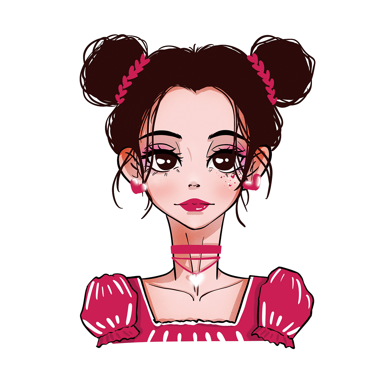 欧美风格人物设计插画