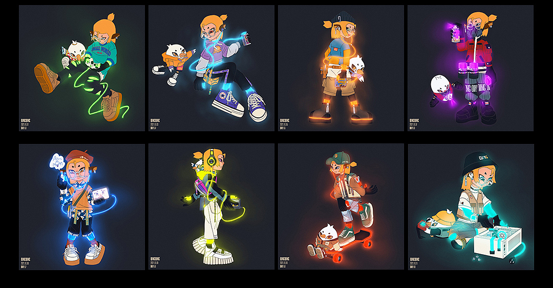 《100DAY插画练习》暨2021年插画总结