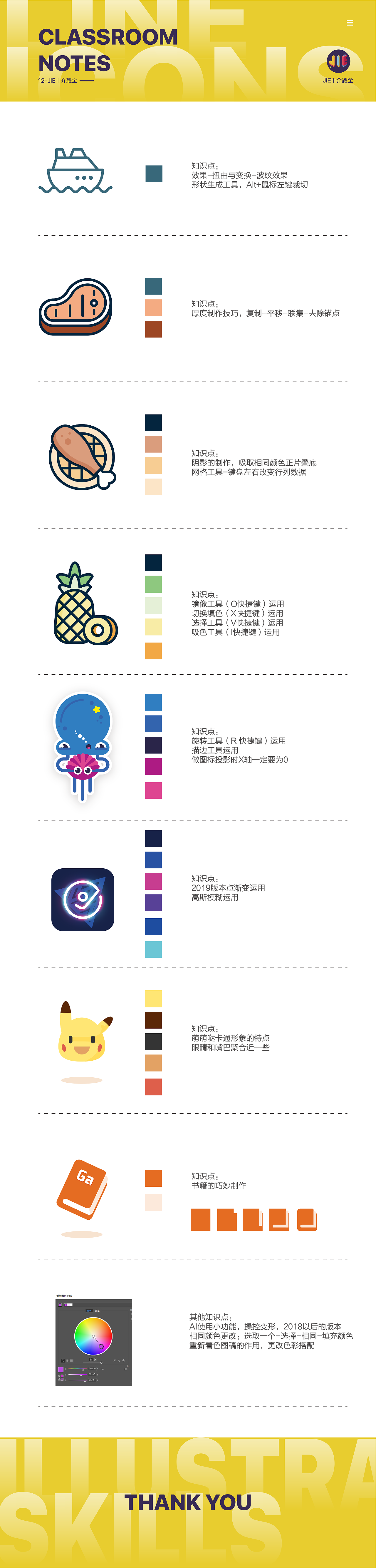 Illustrator skills 作业笔记（图ZMTY4MzU3MDMy） - 图标 - 站酷设计师jieyaoquan原创素材 - 站酷ZCOOL