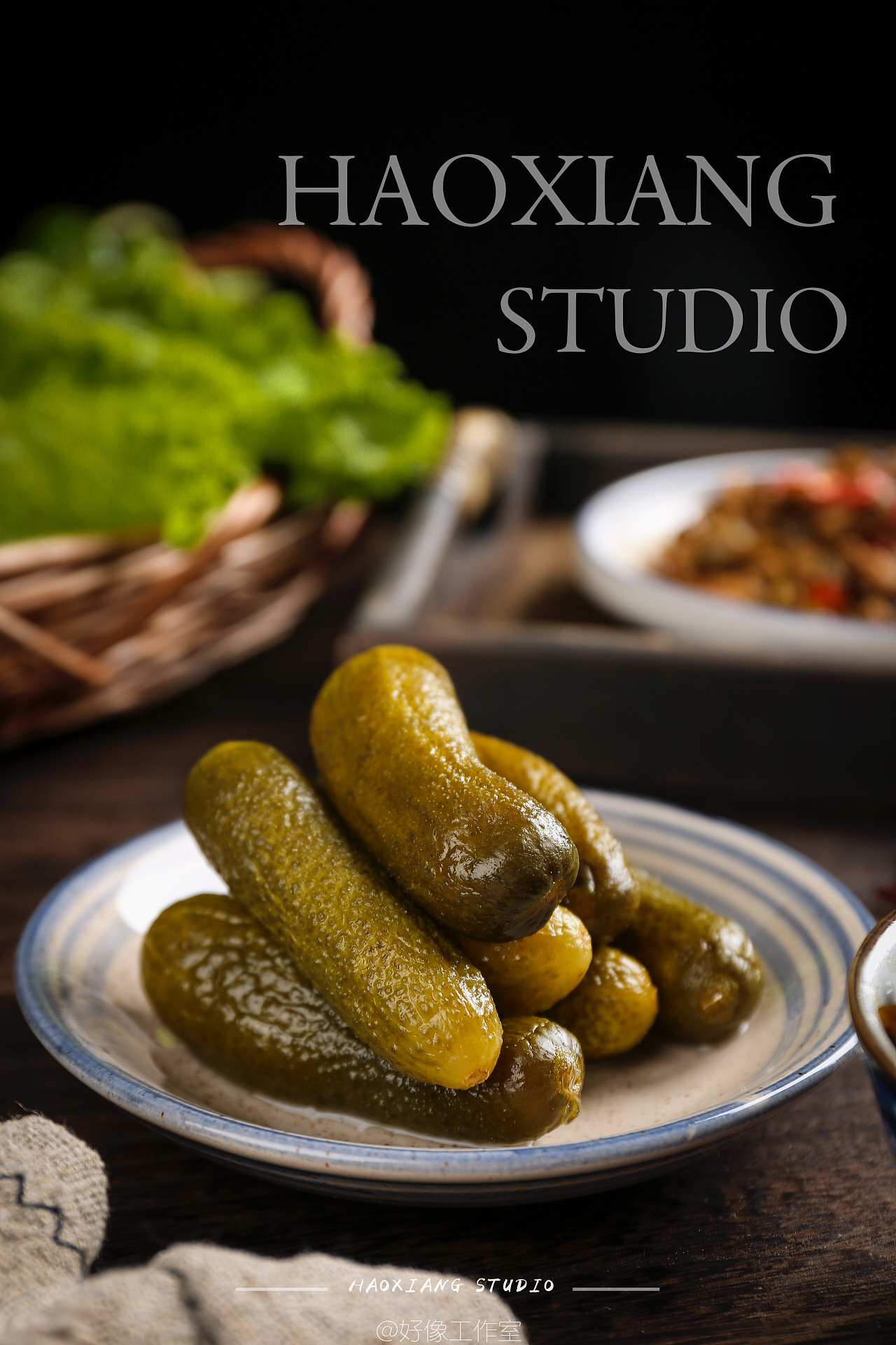 俄式酸黄瓜#酸黄瓜炒肉#静物产品摄影#沈阳美食拍摄