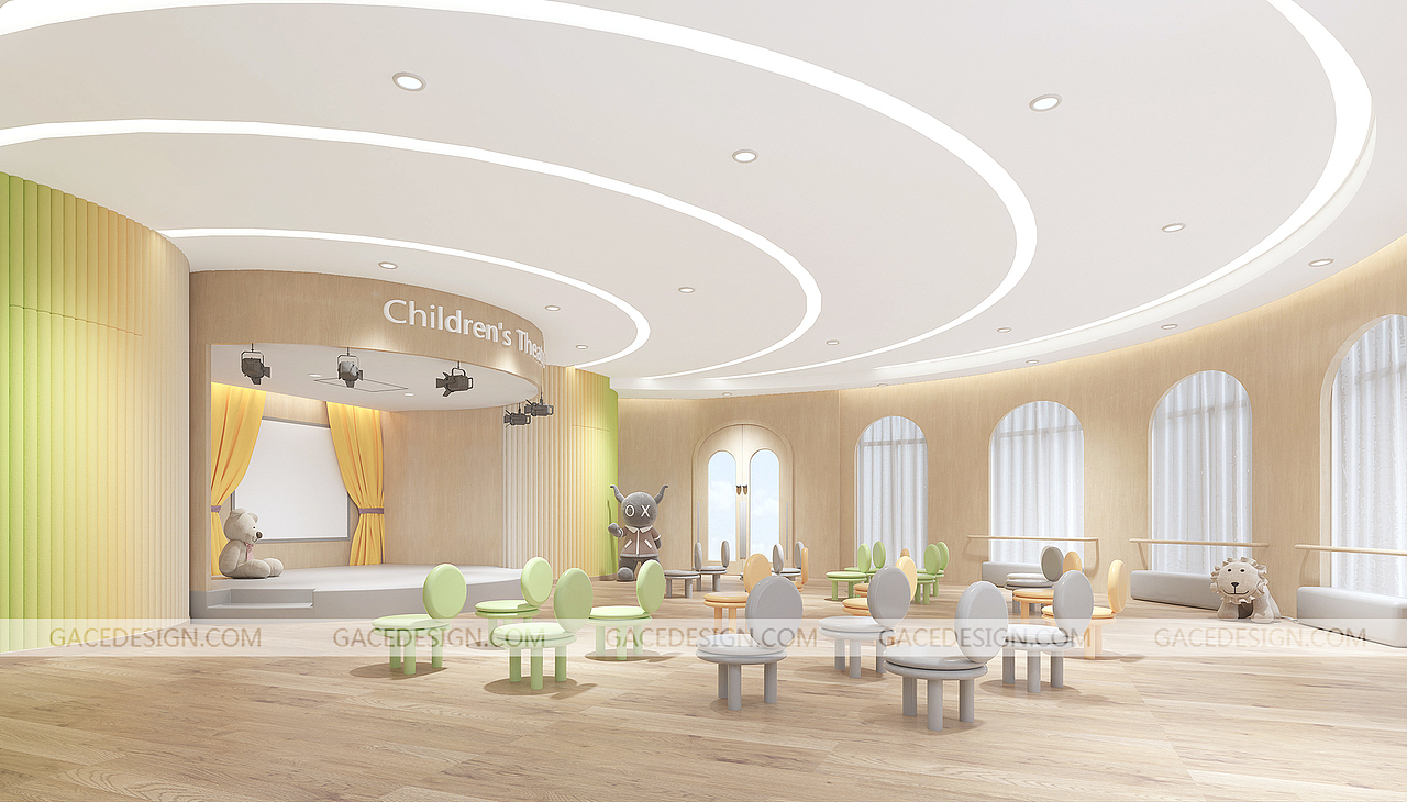 Gace Design幼儿园设计丨贝乐幼儿园（图ZMjE3NDEyNjA0） - 家装设计 - 站酷设计师GaceDesign原创素材 - 站酷ZCOOL