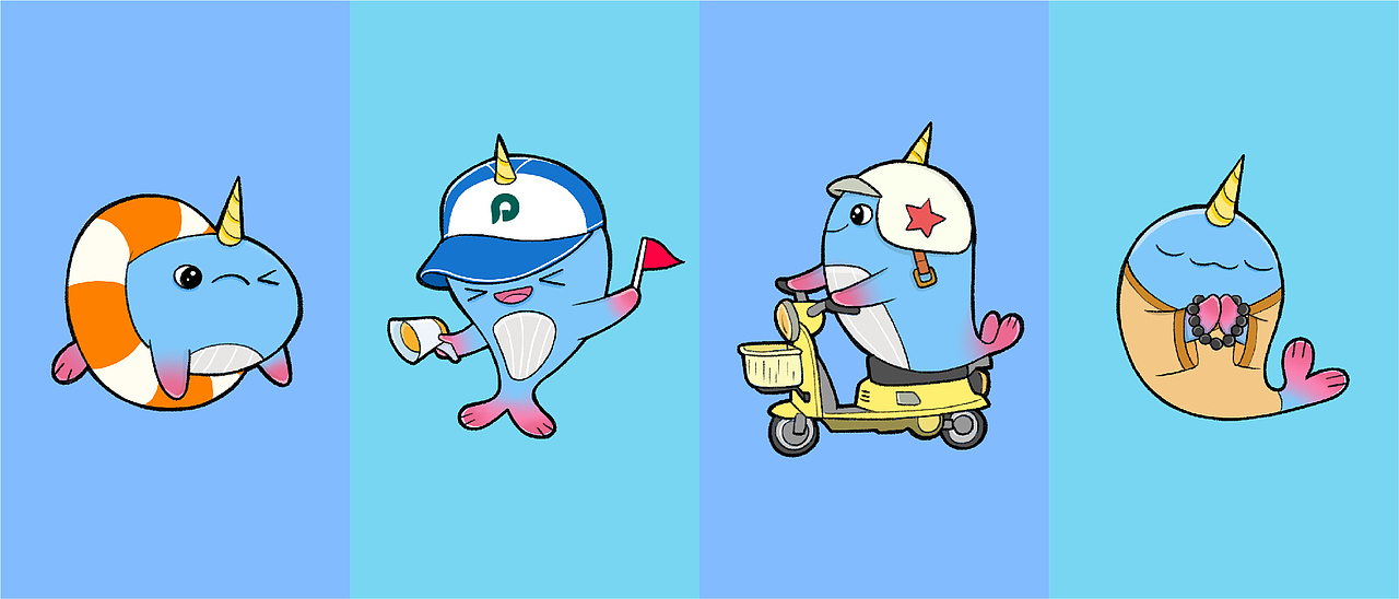 鲲保保 | IP形象打造（图ZMjg5OTI3ODEy） - 商业插画 - 站酷设计师Aloe阿噜原创素材 - 站酷ZCOOL