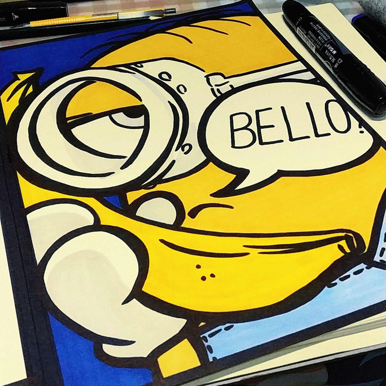 马克笔练习手绘小黄人