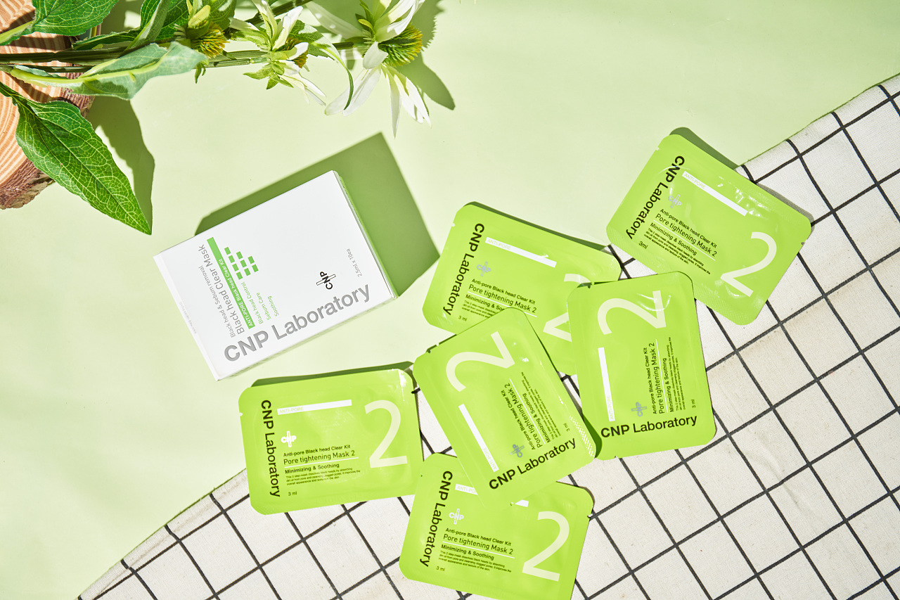 cnp去黑头贴产品图摄影