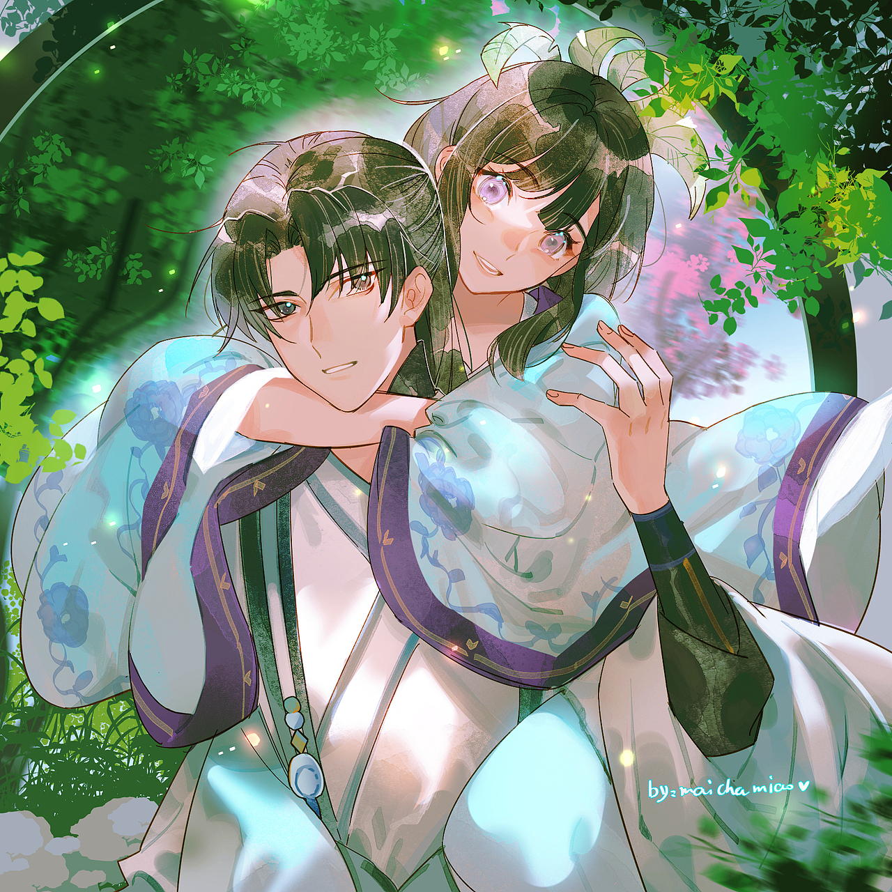 宵和晗（图ZMjYyMTQ2MTky） - 商业插画 - 站酷设计师麦茶喵原创素材 - 站酷ZCOOL