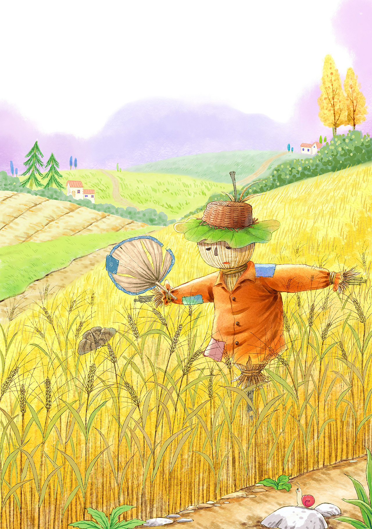 稻草人（图ZMzUzNDUxNTEy） - 儿童插画 - 站酷设计师爱言原创素材 - 站酷ZCOOL