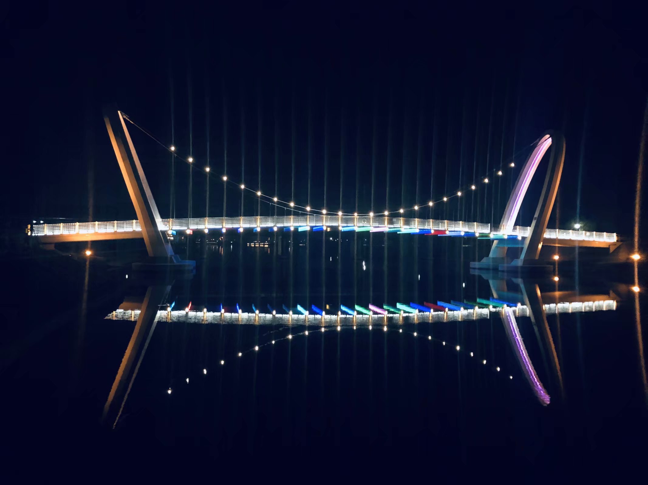 山东淄博孝妇河夜景拍摄/风光摄影/夜景拍摄