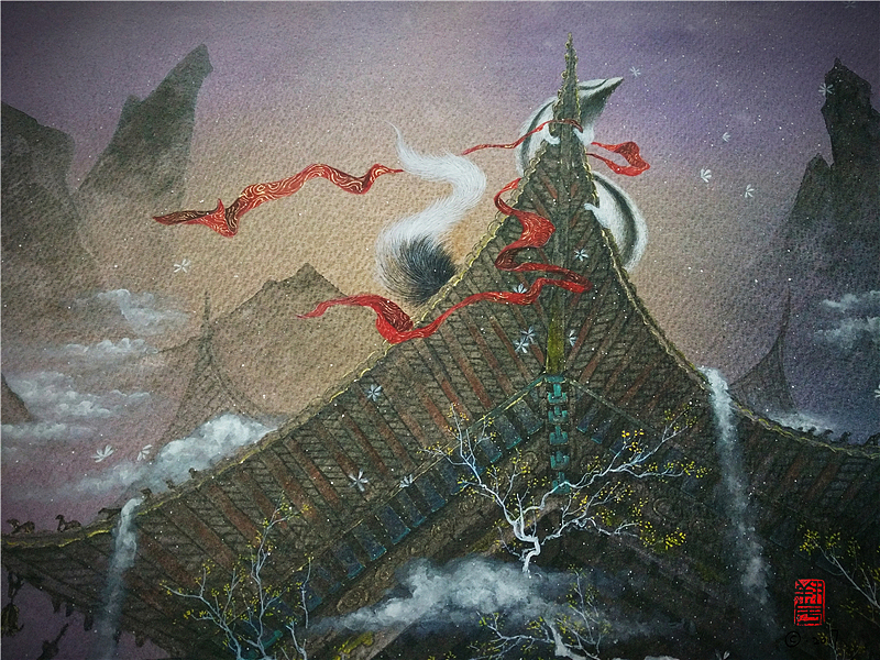 【縛海集—紋鼬】——翔魚（图ZODM5MzE0MDQ=） - 绘画 - 站酷设计师翔魚原创素材 - 站酷ZCOOL