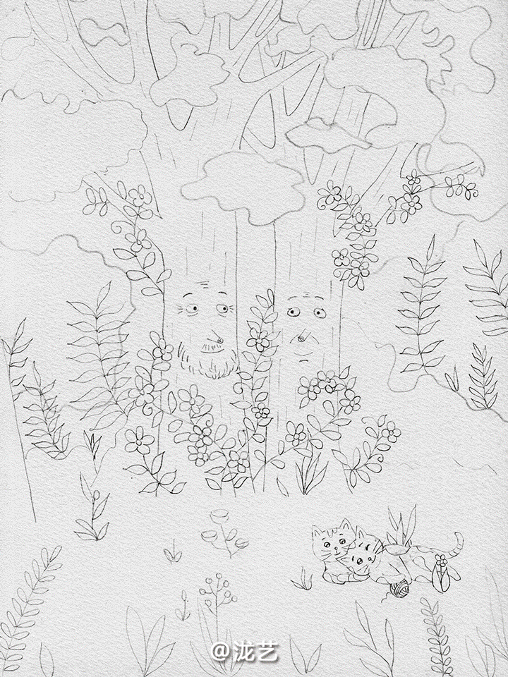 原创水彩绘本插图（图ZNjMyMDA0MTY=） - 儿童插画 - 站酷设计师LONGHYIBI原创素材 - 站酷ZCOOL