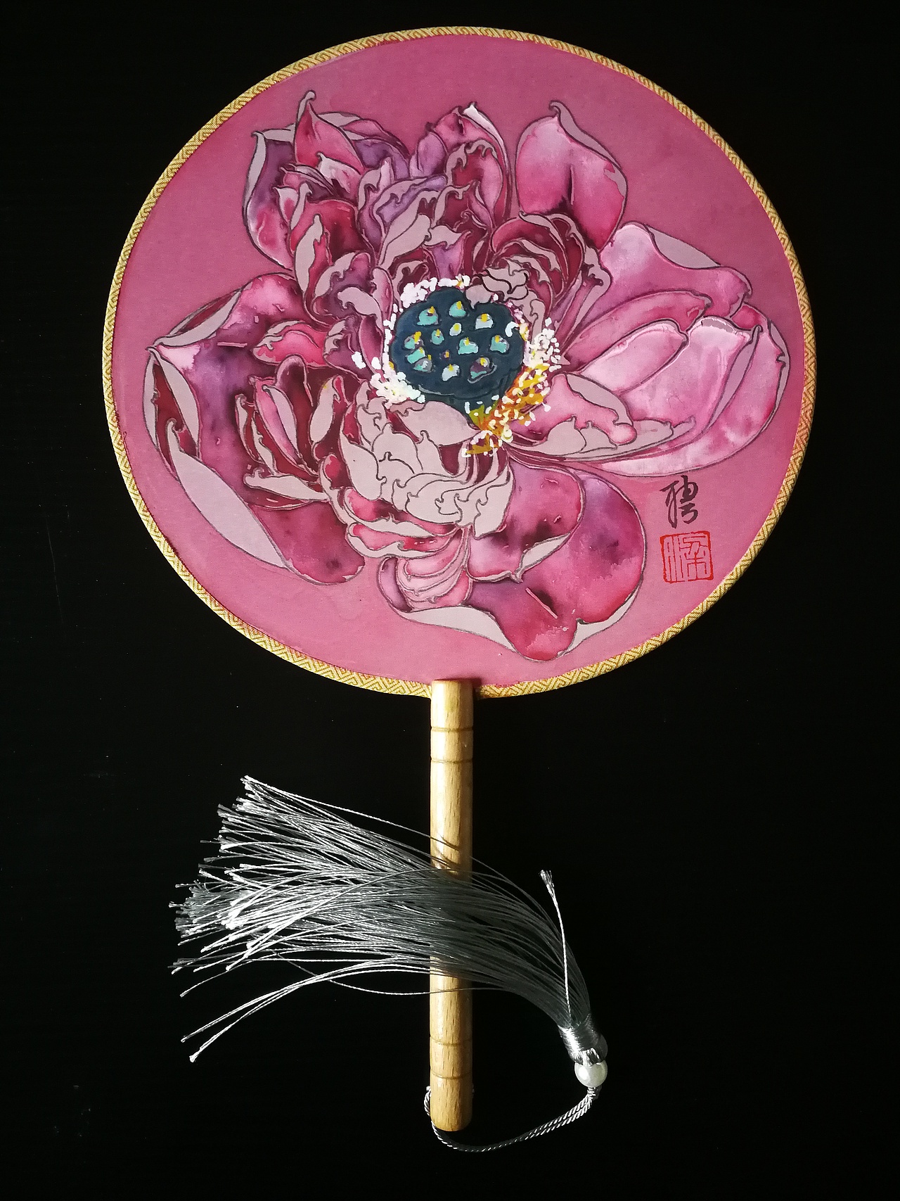 团扇|纯艺术|绘画|访之_原创作品-站酷zcool