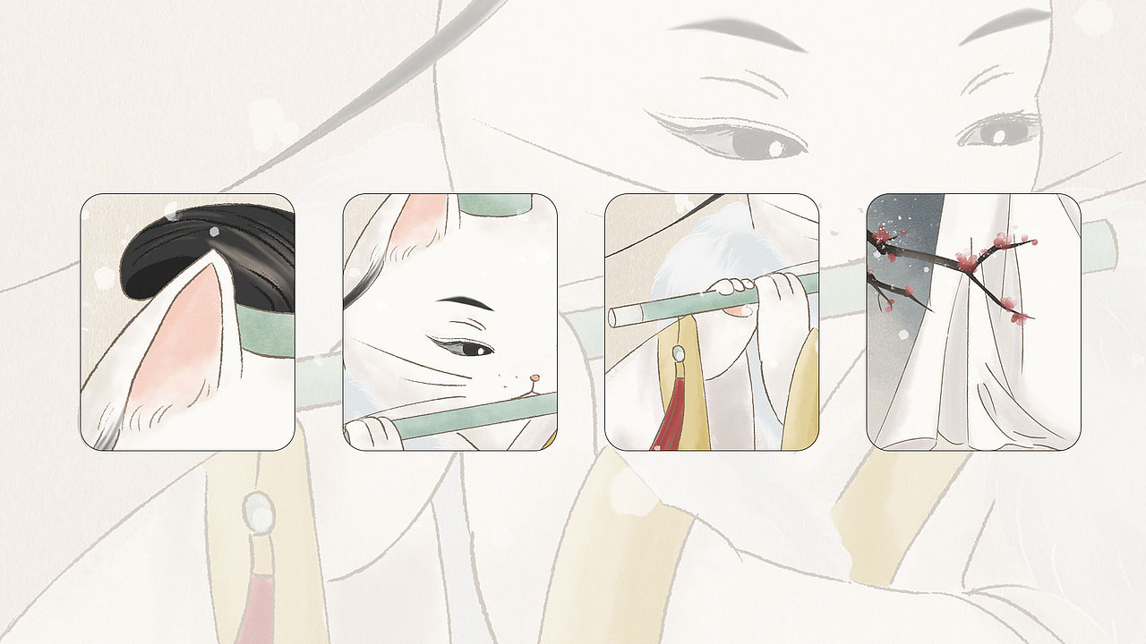 《横店有只戏精猫》系列插画 | 国风水彩 | 古装拟猫