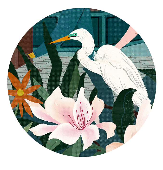 星巴克长沙桃子湖店大型壁画