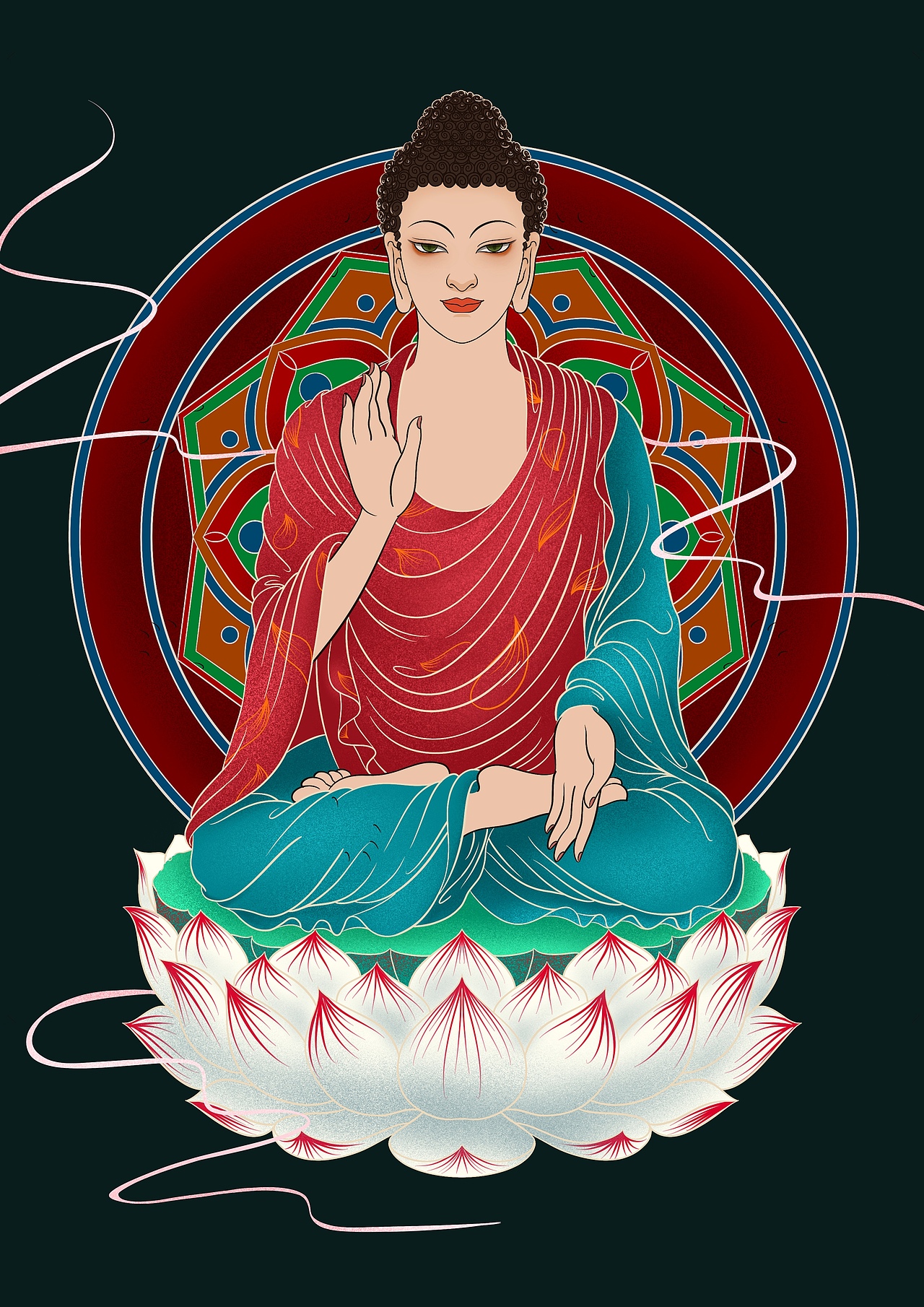 西夏佛教系列插画