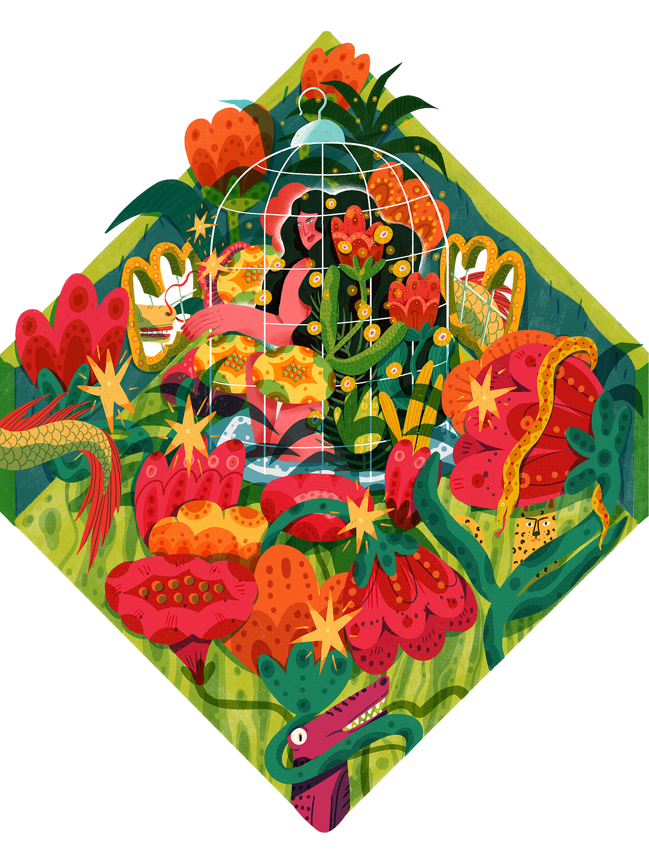 2023年-业余与插画-成长和生长（图ZMzYyODY2MjE2） - 创作习作 - 站酷设计师业余的Sylvia原创素材 - 站酷ZCOOL