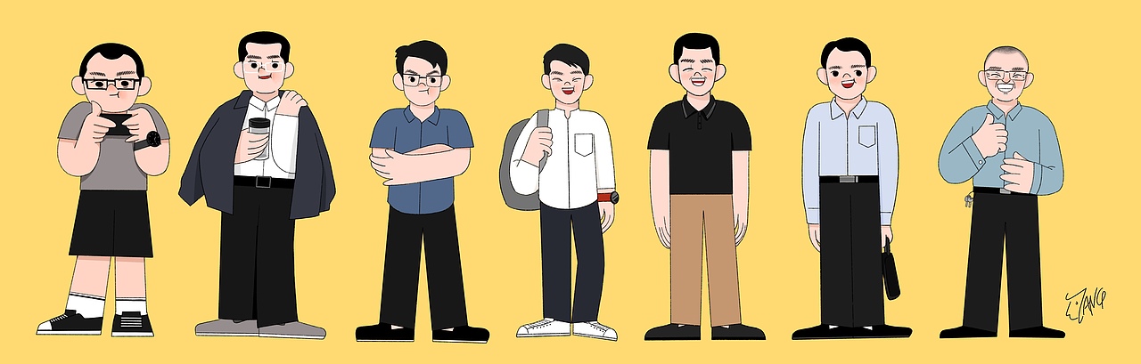 我的同事们（部分）（图ZMzU5MDIyNDQ0） - 创作习作 - 站酷设计师TAN9YUTIN9原创素材 - 站酷ZCOOL