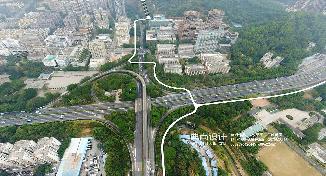 立交效果图1立交++-2 互通立交设计