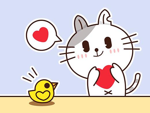 小怂猫-表情包设计
