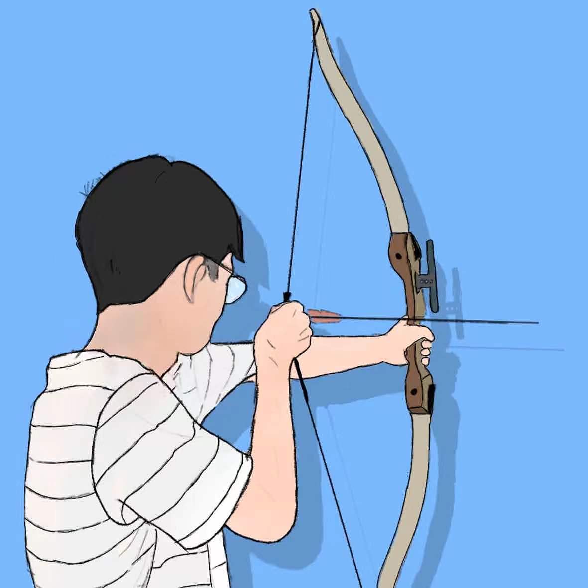 插画 男 射箭 认证 帅 哥哥（图ZMjcwNTY1MjI4） - 儿童插画 - 站酷设计师干小厅原创素材 - 站酷ZCOOL