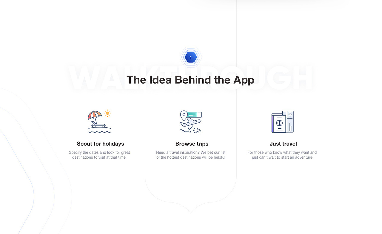 Travello App Concept - Plan a new travel adventur