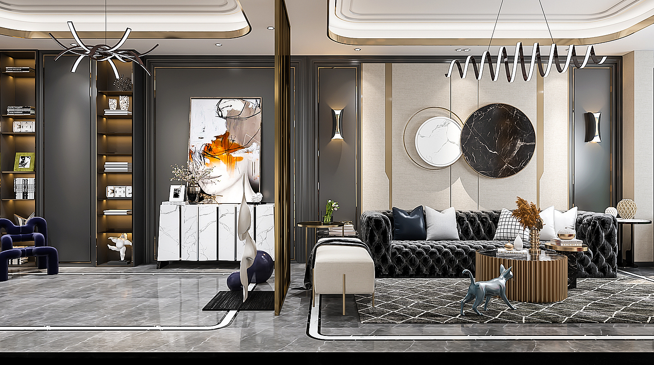 择木创建设计表现 ——后现代风格家装别墅