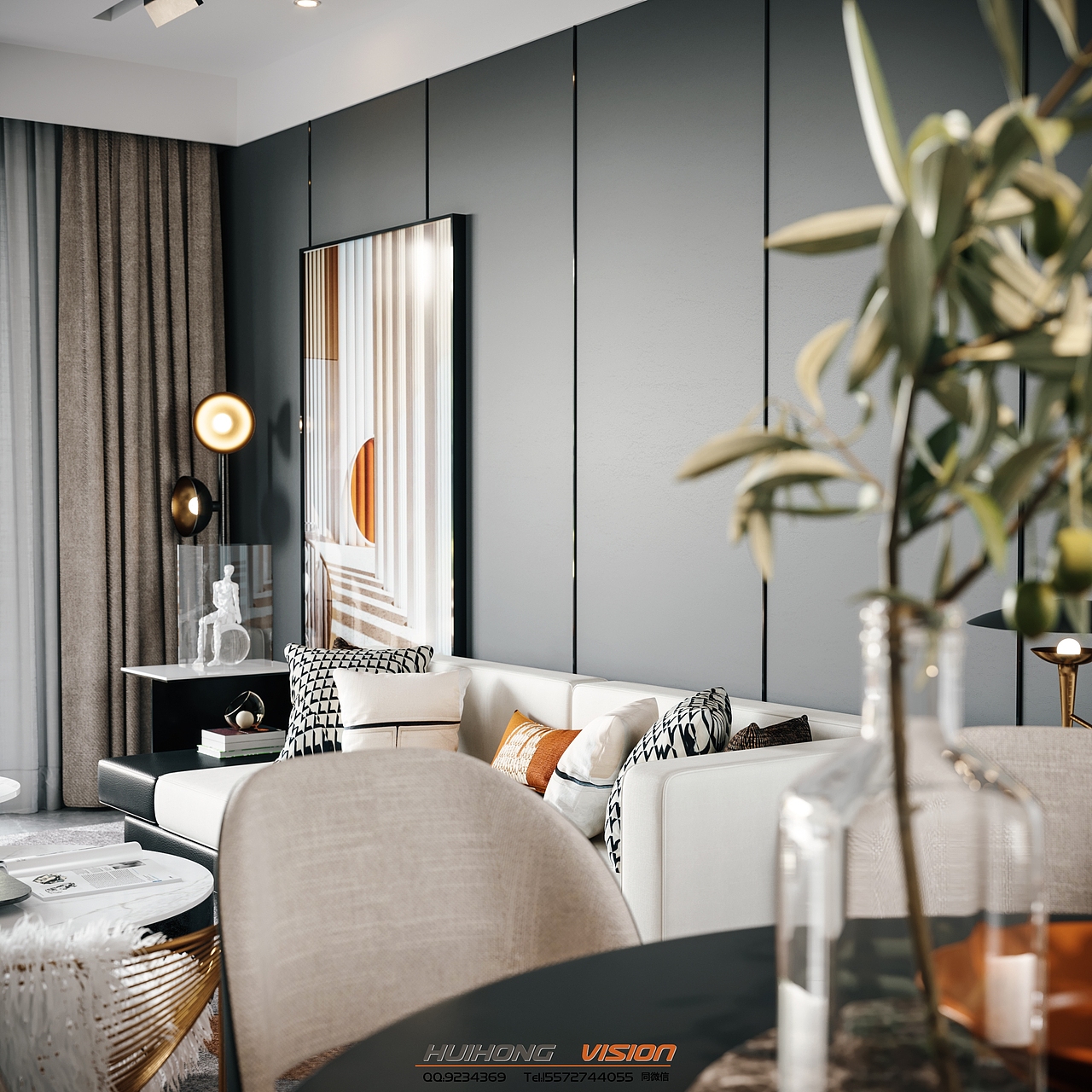 现代客餐厅卧室