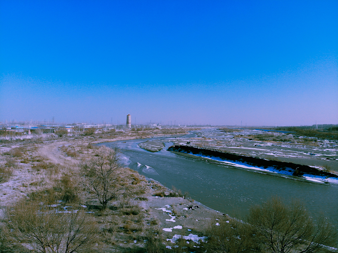 戈壁风光(冬)|影视|影视后期|北漠胡杨_原创作品-站酷(zcool)