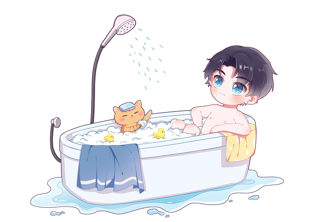 四月鱼。（图ZMjUyNTg4NTU2） - 艺术插画 - 站酷设计师猫祆原创素材 - 站酷ZCOOL
