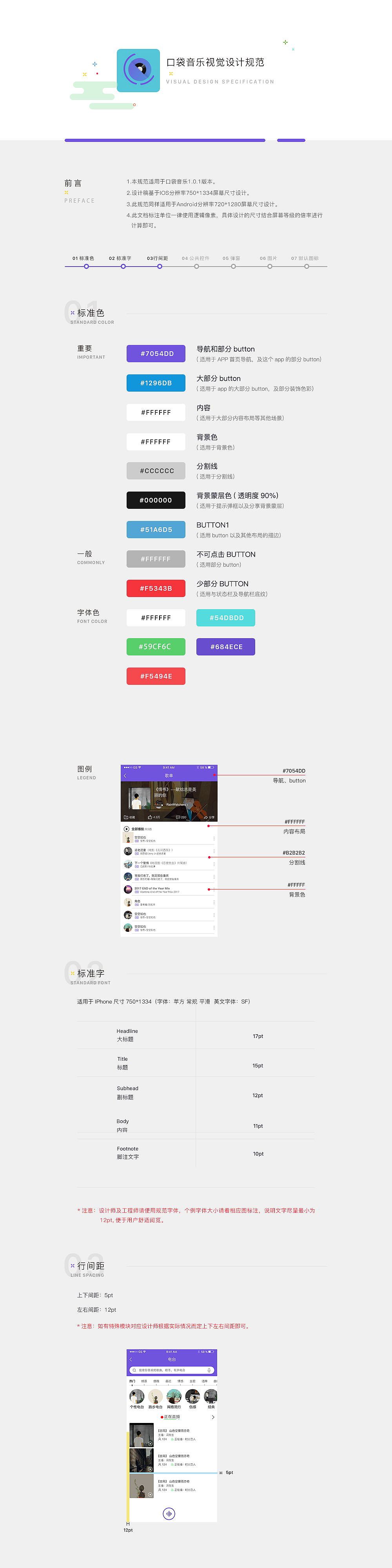 音乐APP规范性说明（图ZMTA0OTQ3OTU2） - APP界面 - 站酷设计师Fey菲原创素材 - 站酷ZCOOL
