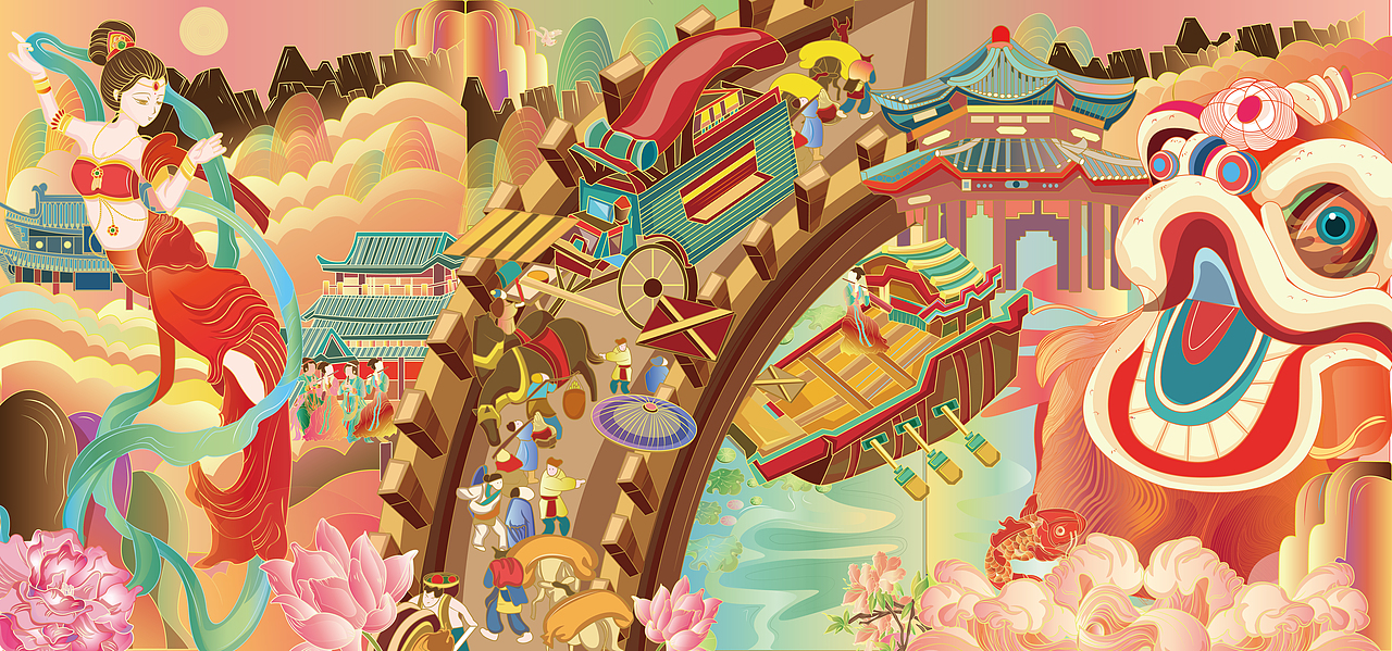 栖云《毕设插画》（图ZMjk0NTAzMzgw） - 商业插画 - 站酷设计师桔子和柚子原创素材 - 站酷ZCOOL