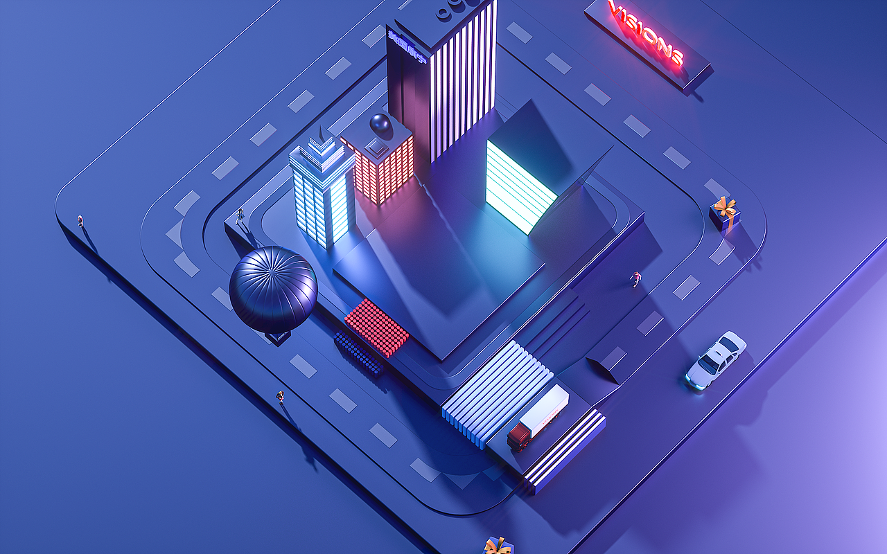 3d场景建模渲染