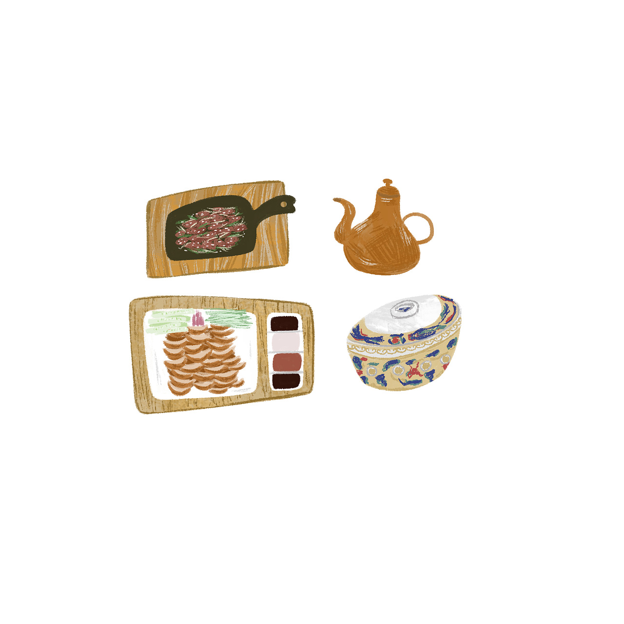 儿童插画||假日出游手账