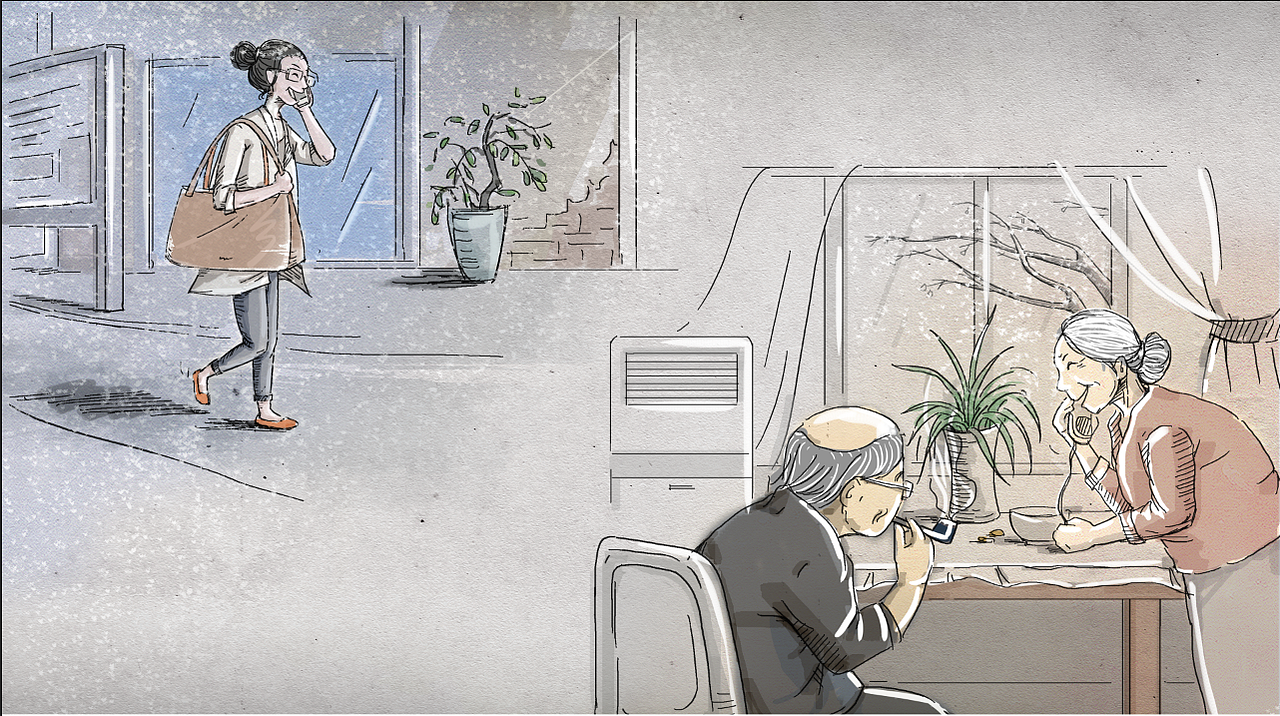 父母的花样年华,两城的思念,,,,,绘画练习本分享生活的四季魔法奇遇