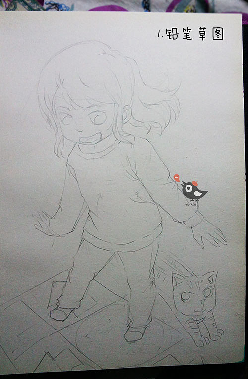 来几张绘画步骤图吧~