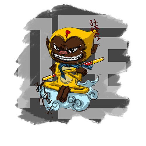 臨摹的猴子 第一次用繪畫板紀念（圖ZMTI4MTM0NA==） - 商業(yè)插畫 - 站酷設計師pielzt原創(chuàng)素材 - 站酷ZCOOL