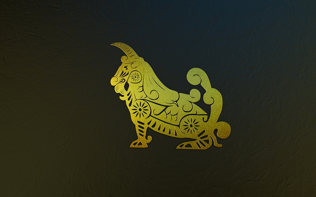 獬豸外形书签设计