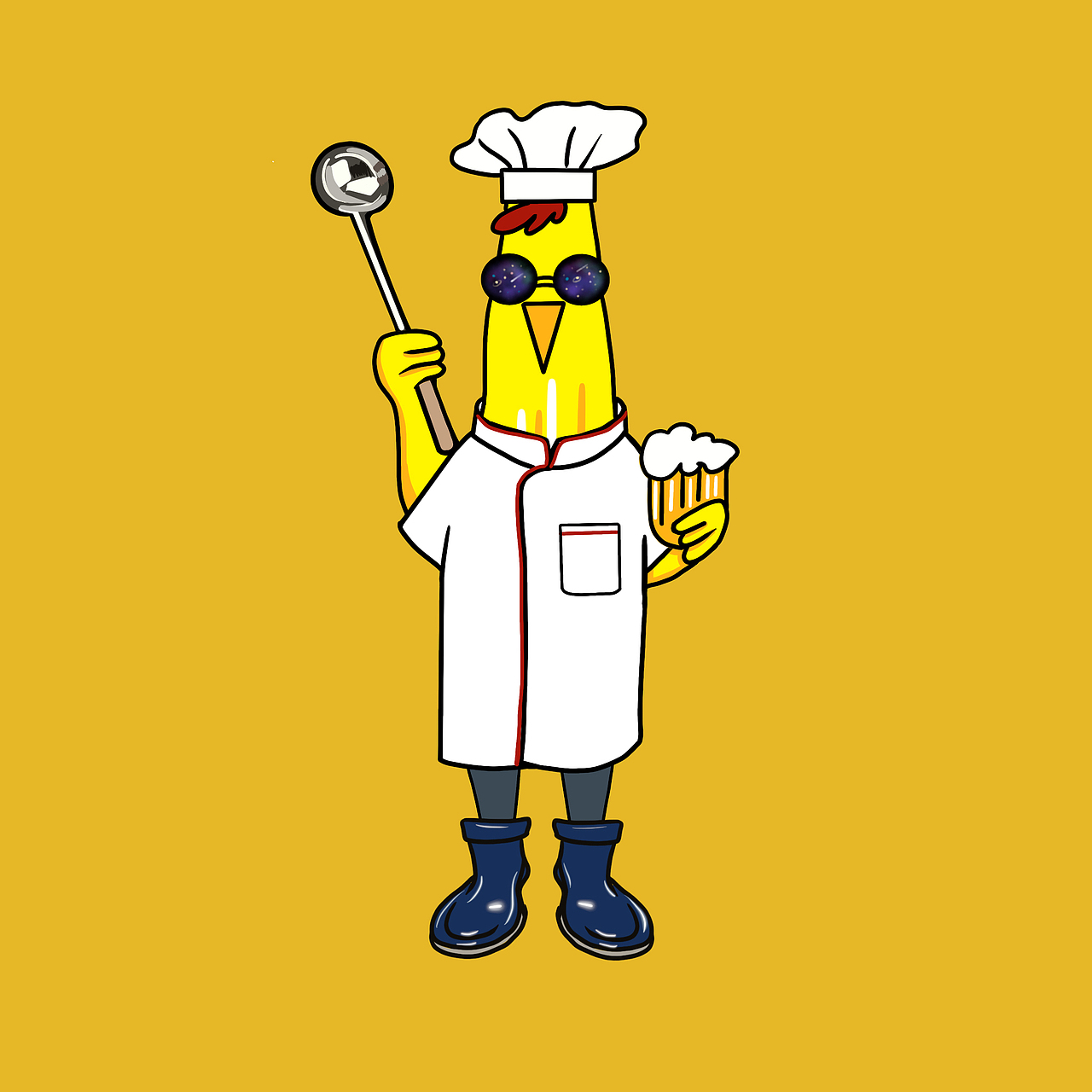 然画事炸鸡大王品牌形象