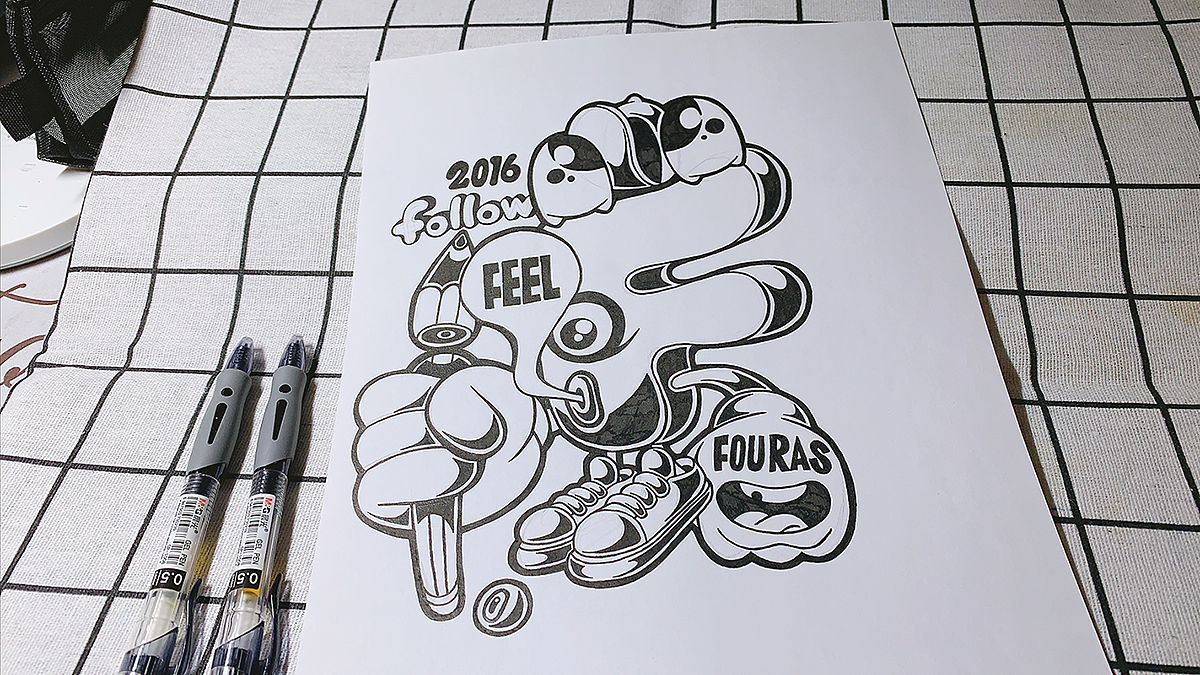 『字母小怪物』手绘稿合辑（图ZMTYzMTE3NDQw） - 创作习作 - 站酷设计师LOKLIAO丶樂原创素材 - 站酷ZCOOL