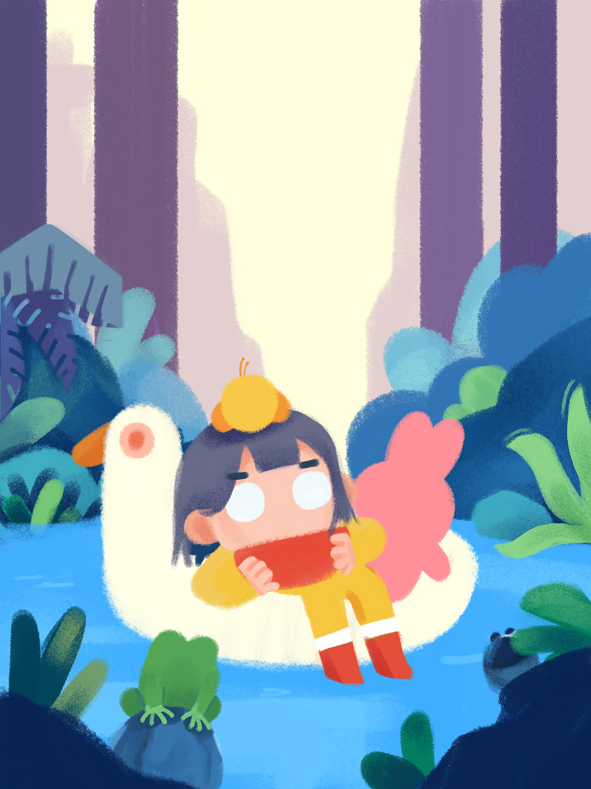 儿童插画|夏（图ZMjUzNzk3ODEy） - 儿童插画 - 站酷设计师其钰qiyu原创素材 - 站酷ZCOOL