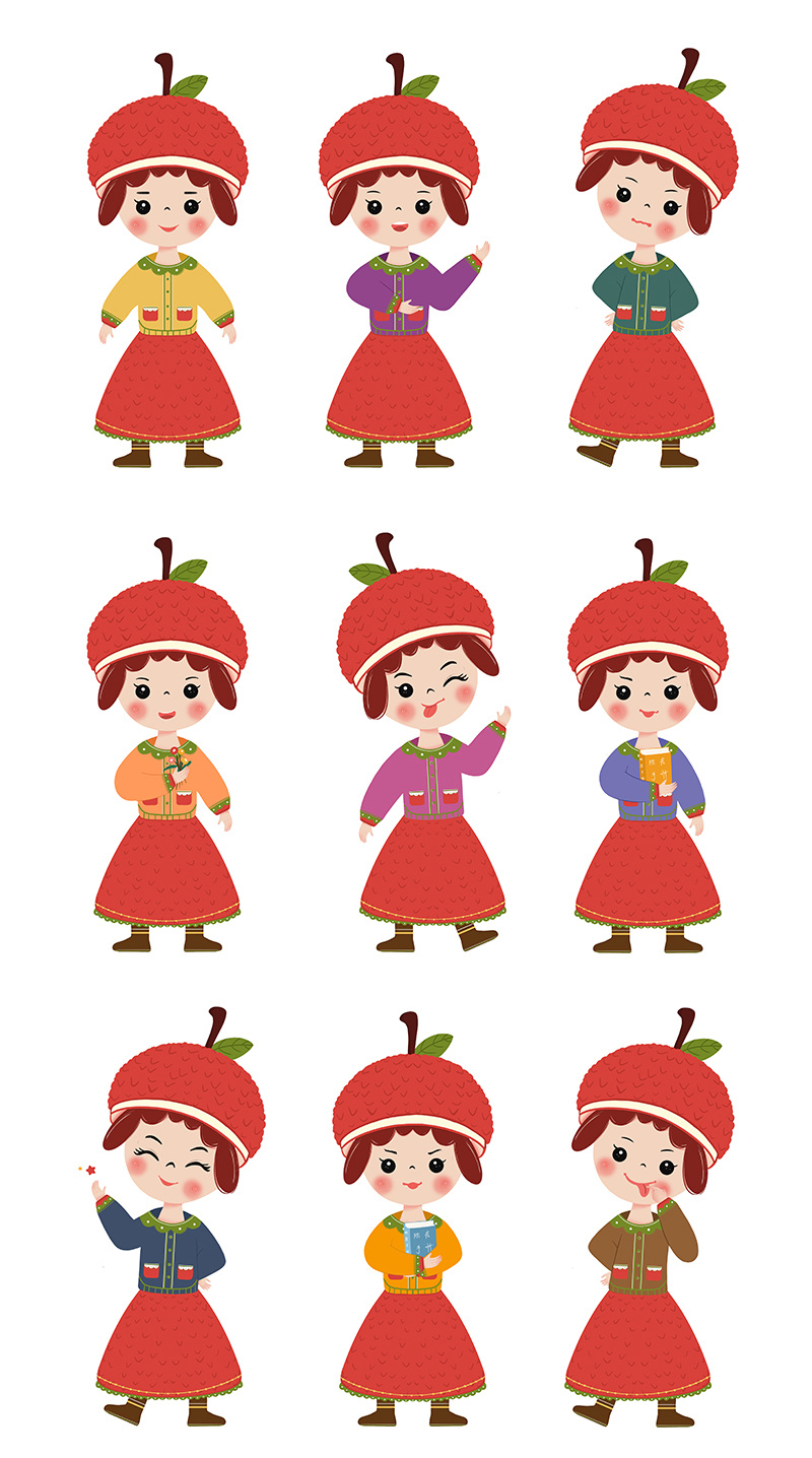 荔枝女孩|插画|商业插画|小小粉 - 原创作品 - 站酷 (zcool)